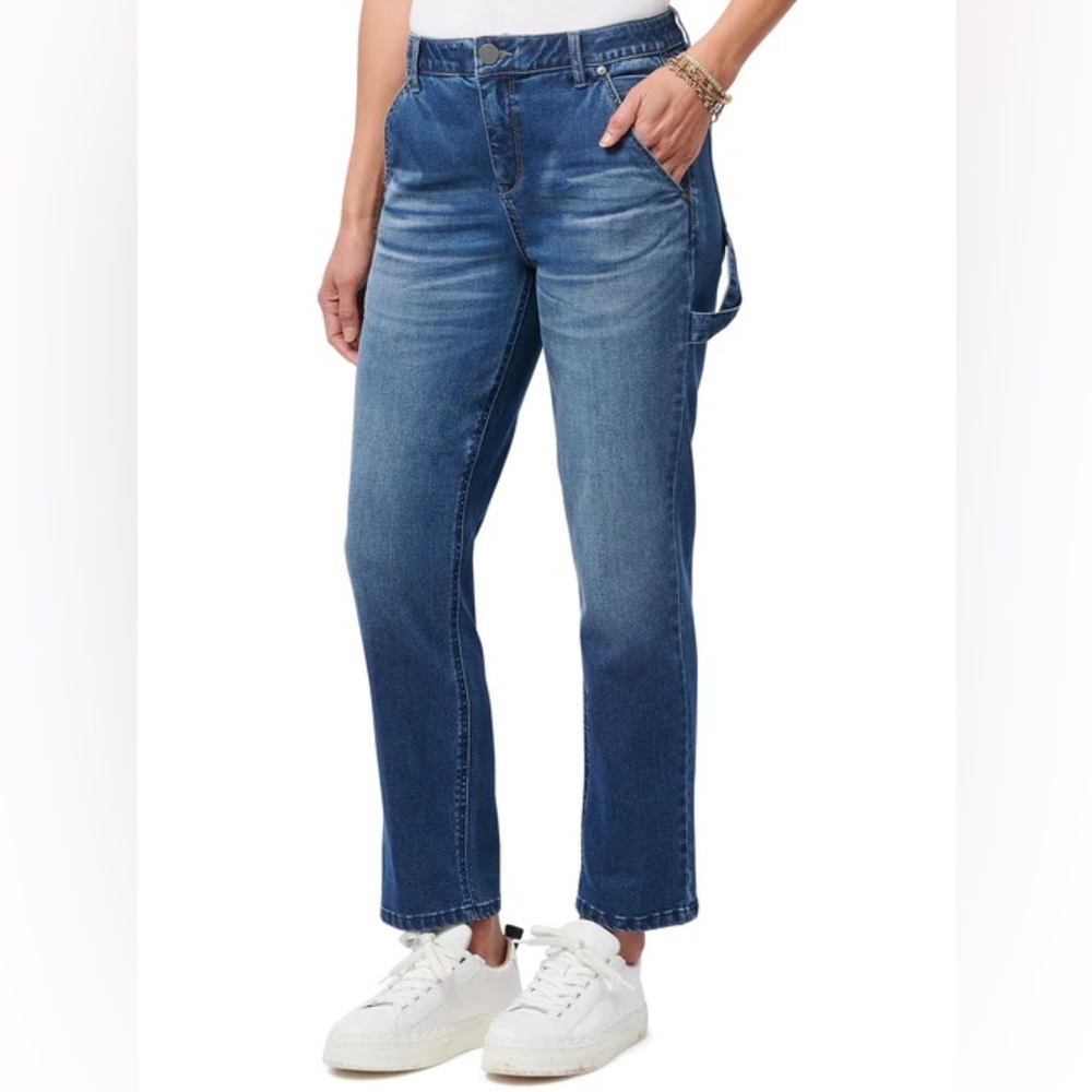 Democracy Ab Solution Carpenter Jeans women's size 16 high rise straight leg - Picture 1 of 12